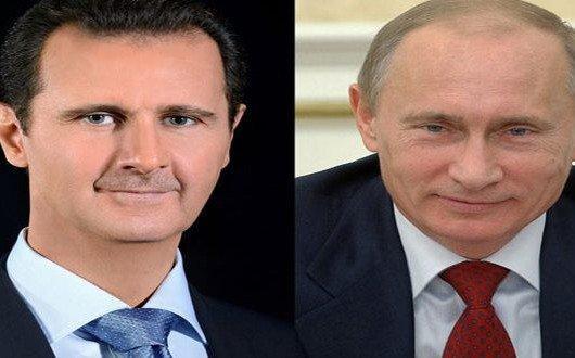 گفت وگوی تلفنی رؤسای جمهور روسیه و سوریه با موضوع توافق ادلب