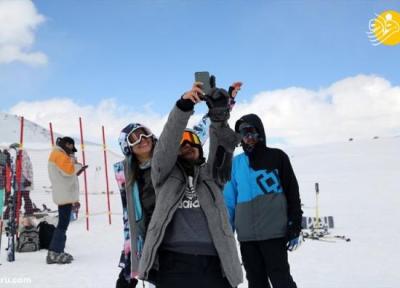 (تصاویر) گزارش رسانه خارجی از پیست اسکی توچال در روزهای کرونایی