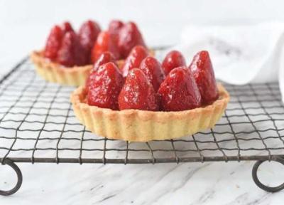 طرز تهیه تارت توت فرنگی فرانسوی بهتر از نمونه بازاری با تمام نکات
